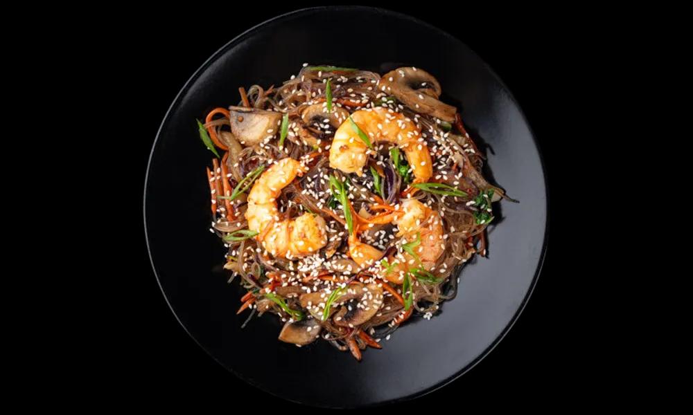 WOK rice noodles with shrimp